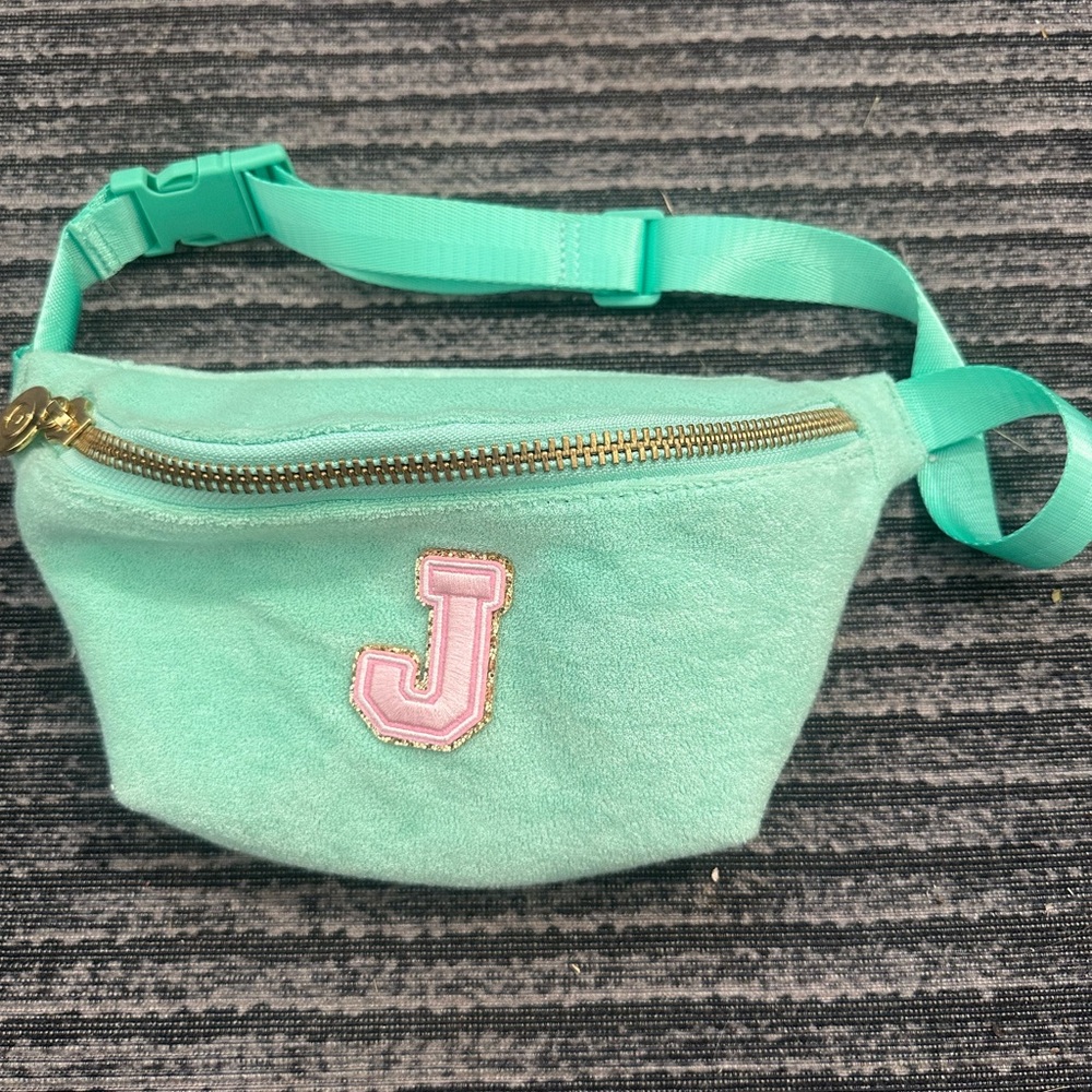 Stoney Clover Bag with Pink J initial